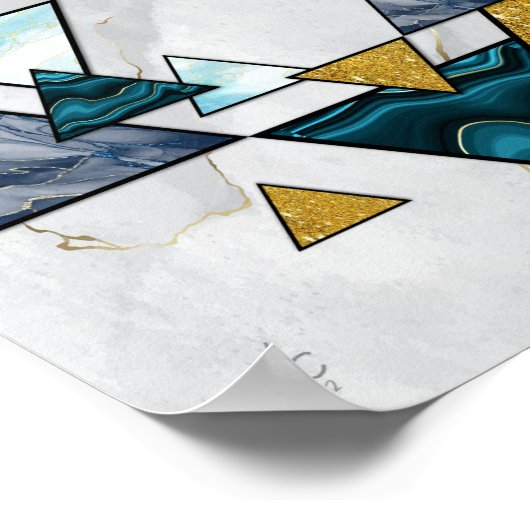 Ster van David - Magen David op Marble Giclée Art Poster (Hoek)