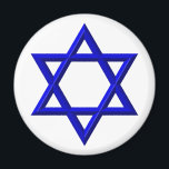 Ster van David Magneet<br><div class="desc">Ster van David - Beschikbaar in Blauw of Goud. U kunt uw eigen woorden,  afbeeldingen toevoegen en/of de achtergrondkleur wijzigen met de geweldige aanpassingsgereedschappen van Zazzle. Dit afbeelding is ook beschikbaar op tientallen andere producten.</div>