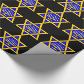 Ster van David & Menorah Cadeaupapier (Hoek)