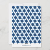 Ster van David Menorah Hanukkah Foto groetings Feestdagenkaart (Achterkant)