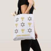 Ster van David Menorah HANUKKAH Tote Bag (Dichtbij)