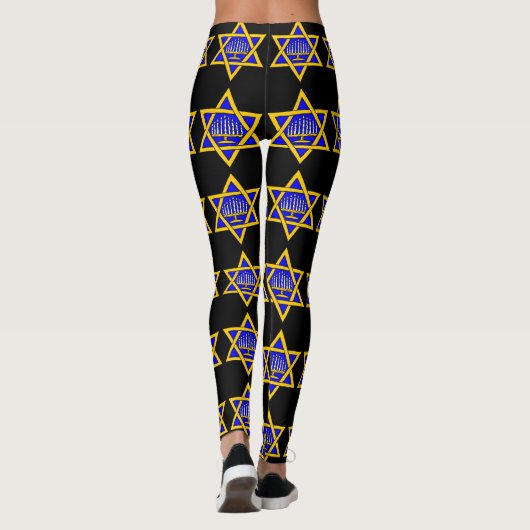 Ster van David & Menorah Leggings (Achterkant)