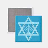 Ster van David Menorah Magneet (Voorkant / Achterkant)