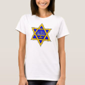 Ster van David & Menorah T-shirt (Voorkant)