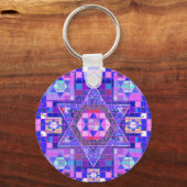 Ster van David mosaic Sleutelhanger (Voorkant)
