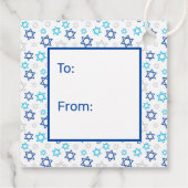 Ster van David naar Van Bedankjes Labels (Achterkant)