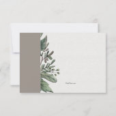 Ster van David Natuur Bereavement Hartelijk dank Bedankkaart (Achterkant)