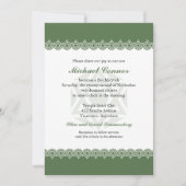 Ster van David Olive Bar of Bat Mitzvah Kaart (Voorkant)