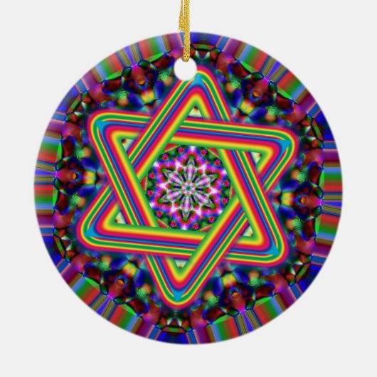 Ster van David Ornament (Achterkant)