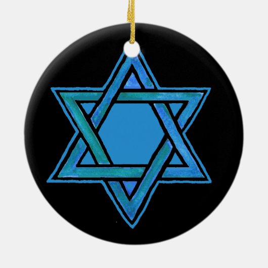 Ster van David Ornament (Achterkant)