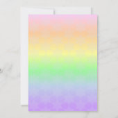 Ster van David Pastel Ombre Bat Mitzvah Kaart (Achterkant)