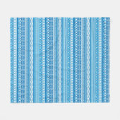 Ster van David Pattern Fleece Deken (Voorkant (Horizontaal))