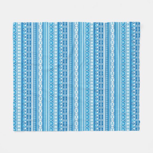 Ster van David Pattern Fleece Deken (Voorkant (Horizontaal))