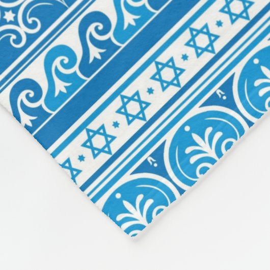 Ster van David Pattern Fleece Deken (Hoek)