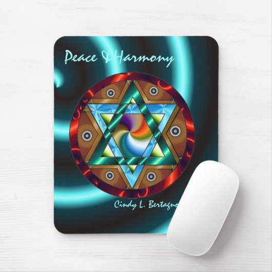Ster van David Peace & Harmony Muismat (Met muis)