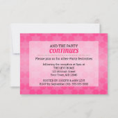 Ster van David Pink Ombre Bat Mitzvah After Party Kaart (Voorkant)