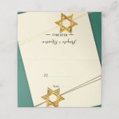 ster van David Place Card Plaatskaartje (Buitenkant ongevouwen)