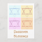 Ster van David pop art Briefkaart (Voorkant)