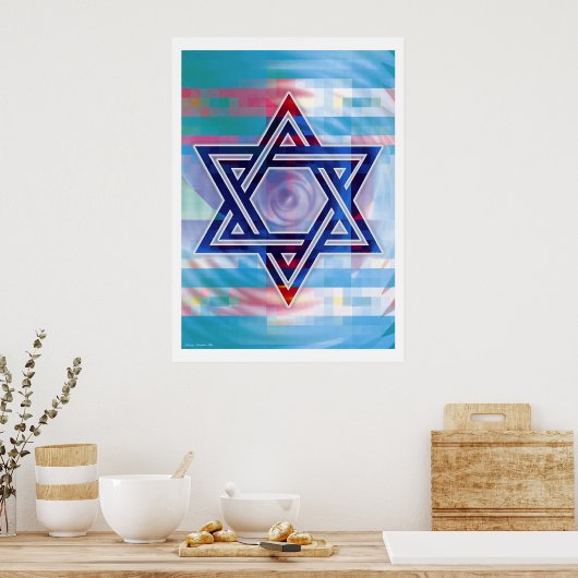 Ster van David Poster (Keuken)