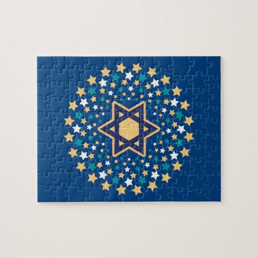 Ster van David Puzzle Legpuzzel (Horizontaal)