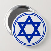 Ster van David Ronde Button 4,0 Cm (Voorkant /achterkant)