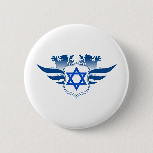 Ster van David Ronde Button 5,7 Cm (Voorkant)