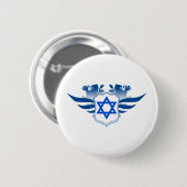 Ster van David Ronde Button 5,7 Cm (Voorkant /achterkant)