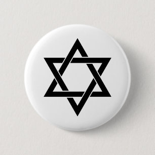 Ster van David Ronde Button 5,7 Cm