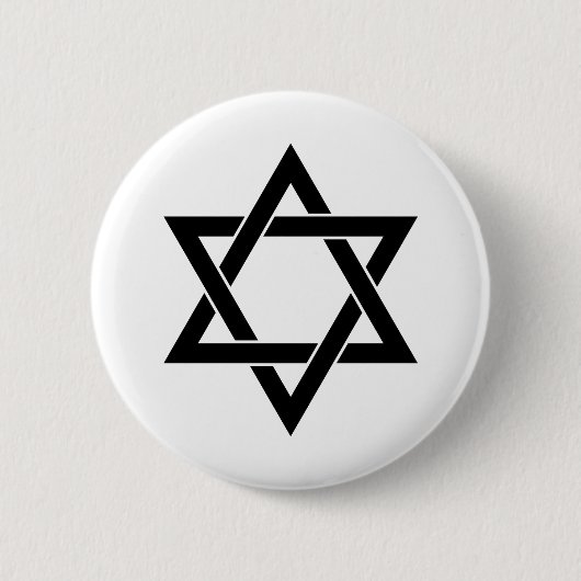 Ster van David Ronde Button 5,7 Cm (Voorkant)