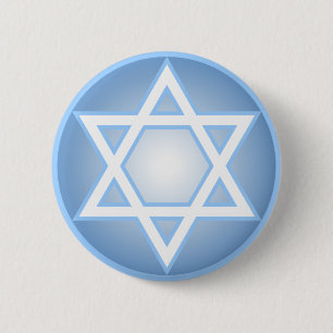 Ster van David Ronde Button 5,7 Cm