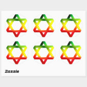 Ster van David Ronde Sticker (Vel)