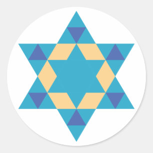ster van David Ronde Sticker