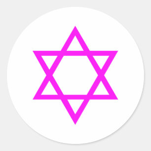 Ster van David Ronde Sticker