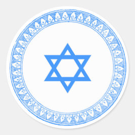 Ster van David Ronde Sticker