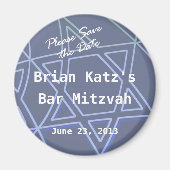 Ster van David Round Magnet (Voorkant)