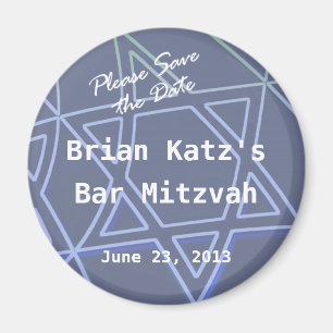 Ster van David Round Magnet