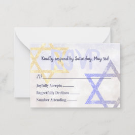 Ster van David RSVP-kaart Advieskaart
