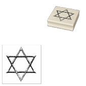 Ster van David Rubberstempel (Gestempeld)