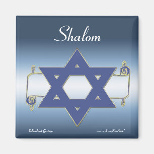 Ster van David Scroll Magnet