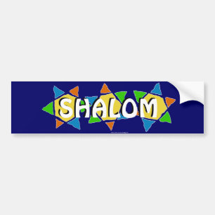Ster van David Shalom Bumpersticker