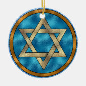 Ster van David Shalom - SRF Keramisch Ornament (Voorkant)
