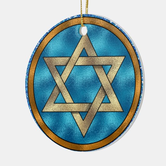 Ster van David - Shalom - SRF Keramisch Ornament (Links)