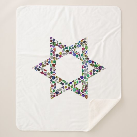 Ster van David Sherpa Deken (Voorkant)