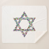 Ster van David Sherpa Deken (Voorkant (horizontaal))