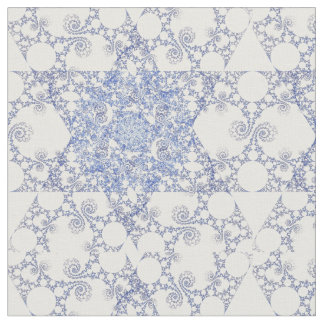 Ster van David Snowflake Fabric Design Stof