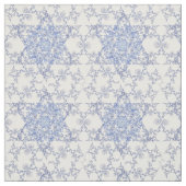 Ster van David Snowflake Fabric Design Stof (Swatch)
