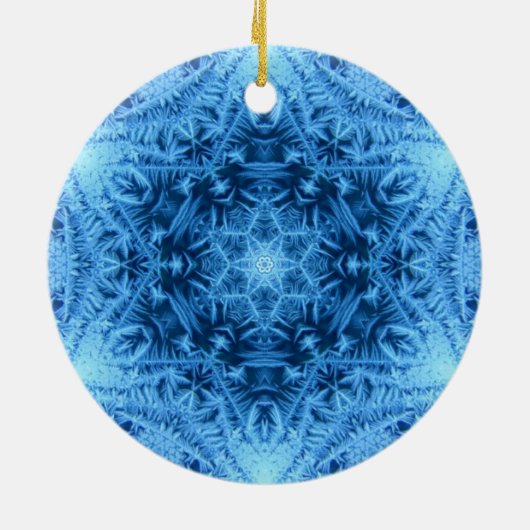 Ster van David Snowflake Ornament (Achterkant)