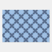 Ster van David Snowflakes Chanoeka Set Inpakpapier Vel (Voorkant 3)