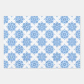 Ster van David Snowflakes Chanoeka Set Inpakpapier Vel (Voorkant)