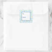 Ster van David Snowflakes Gift Label (Tas)